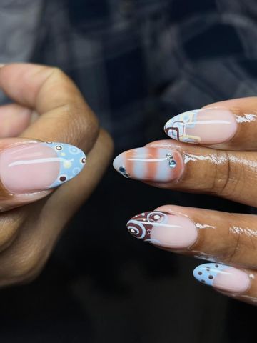 Back to the good ol days: Structured Gel nails by Evil With Elegance, Miami